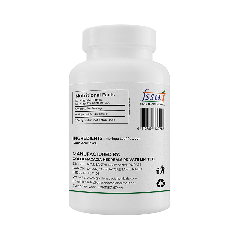 Goldenacacia Herrbals Moringa Leaf 1000mg Tablet - Image 4