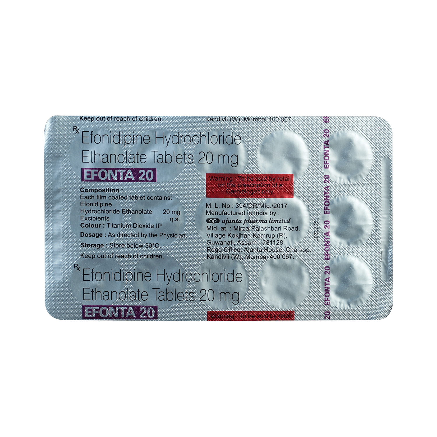 Efonta 20 Tablet - Image 3