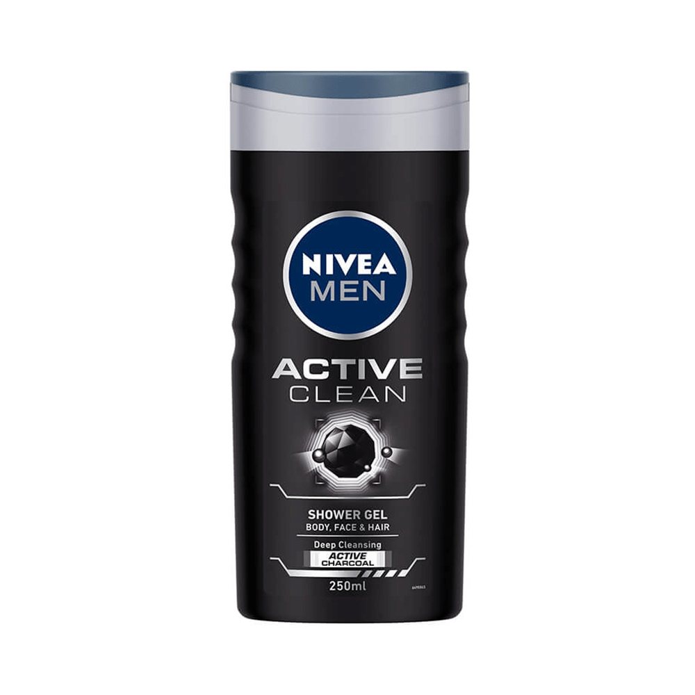 Nivea Men Shower Gel for Body, Skin & Hair | Active Clean