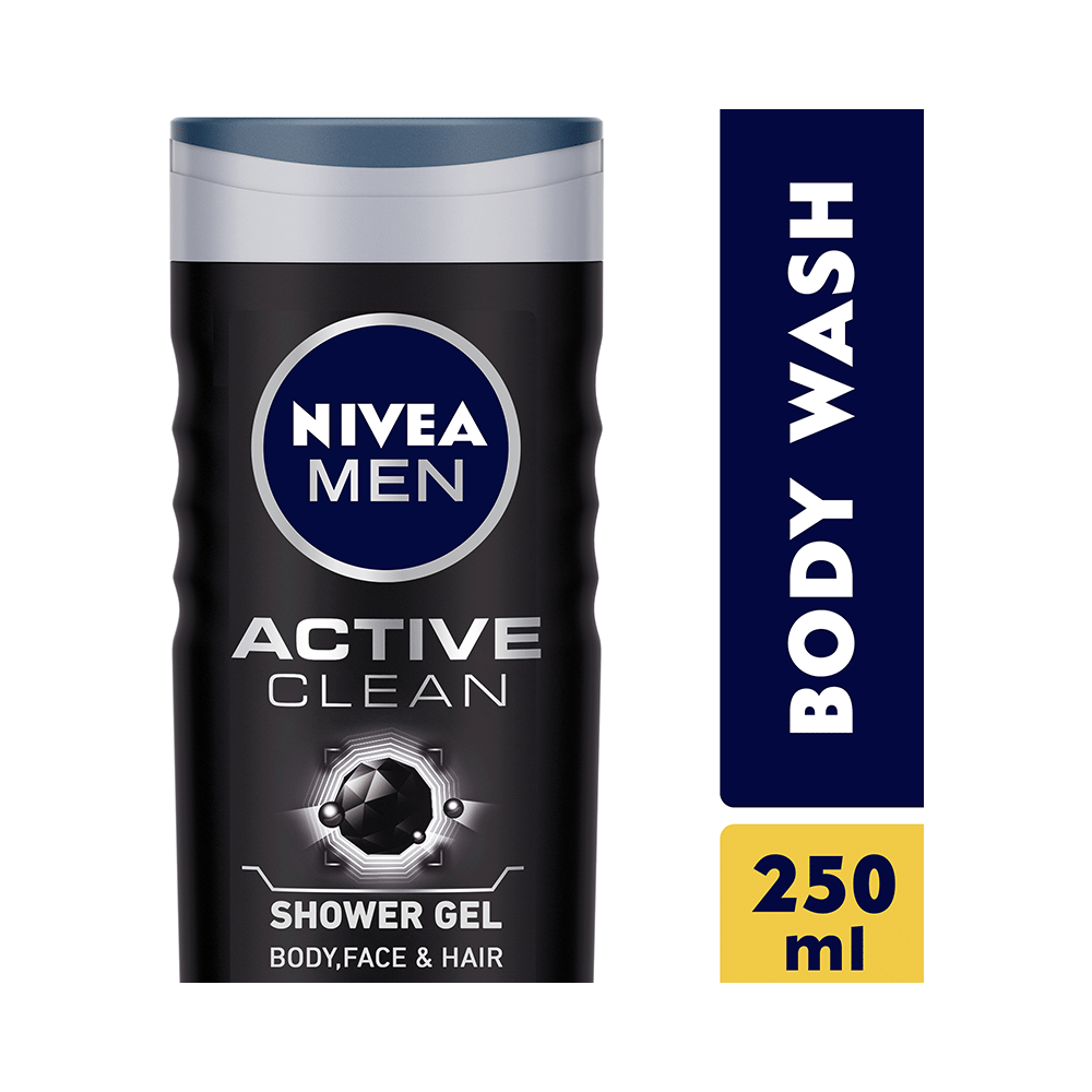 Nivea Men Shower Gel for Body, Skin & Hair | Active Clean - Image 3