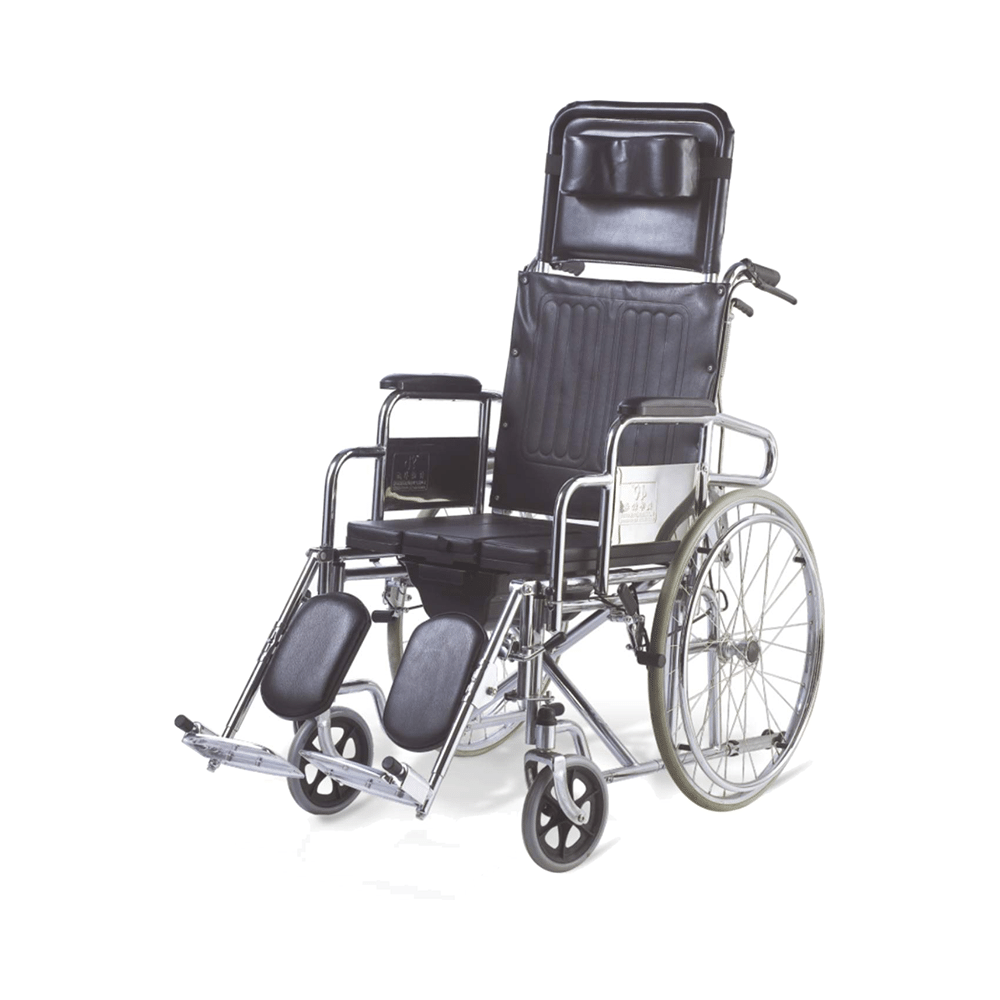EASYCARE EC 607 GCJ Portable Aluminium Wheelchair with Backrest Reclining & Footrest (Capacity 100kgs)
