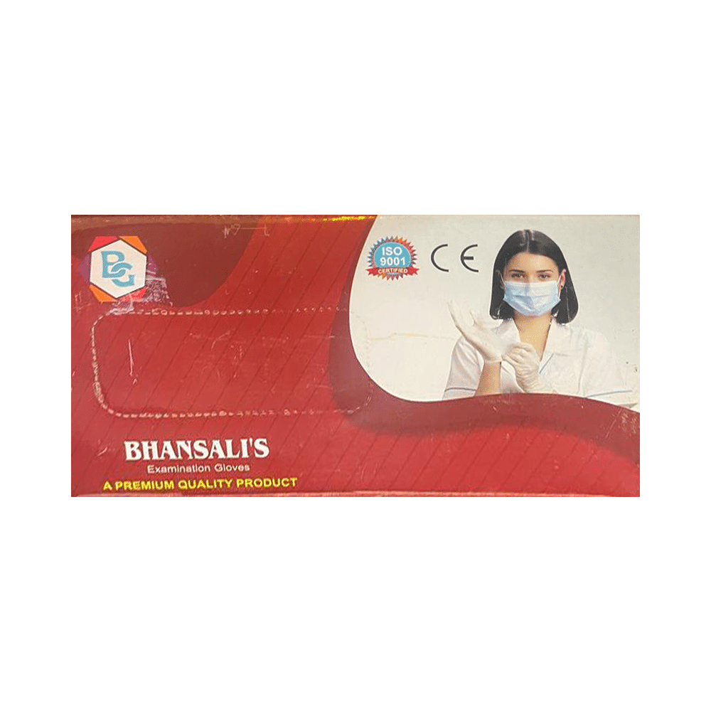 Bhansali Disposable Latex Examination Hand Glove Small - Image 2