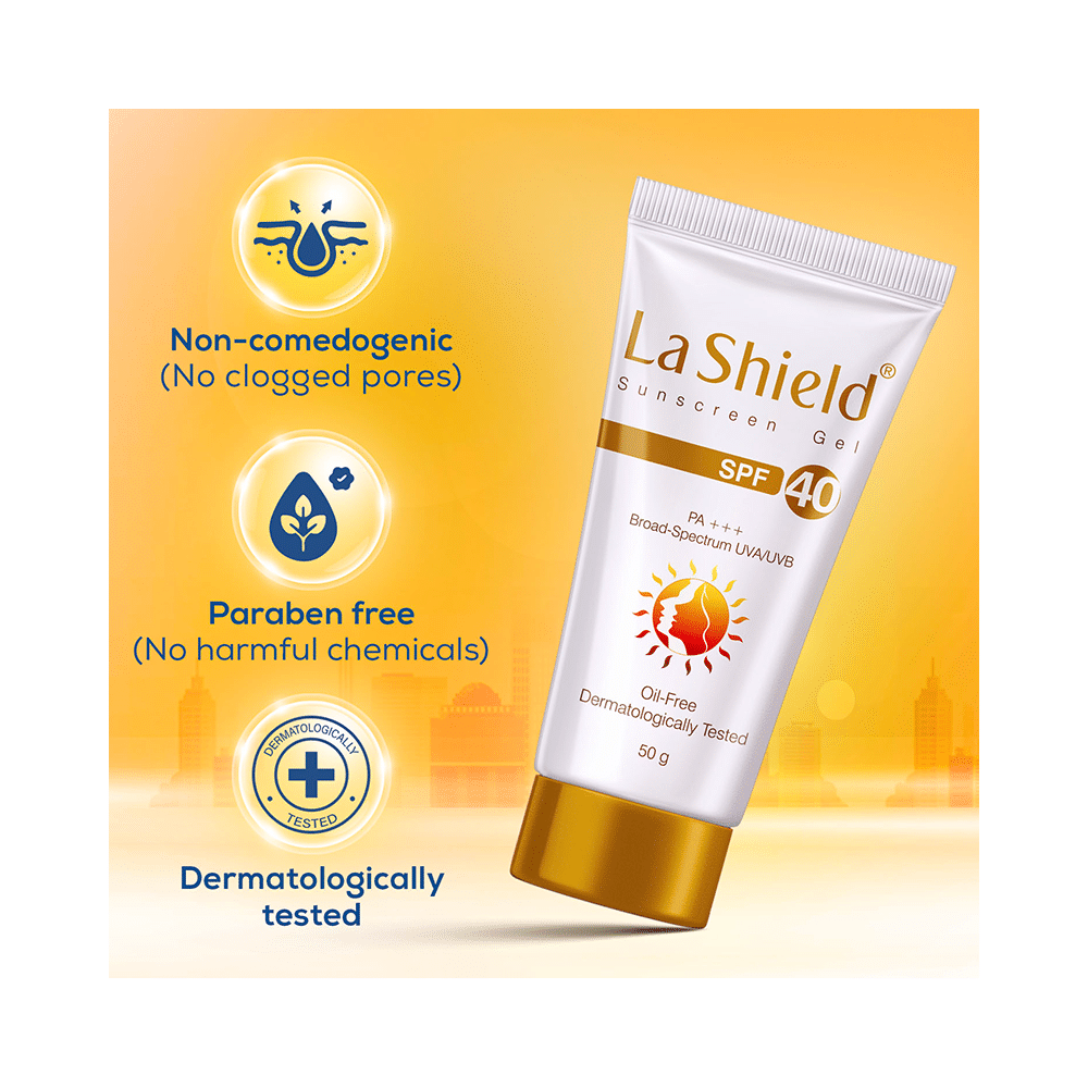La Shield SPF 40 Sunscreen | Broad Spectrum UVA/UVB Protection Gel - Image 5