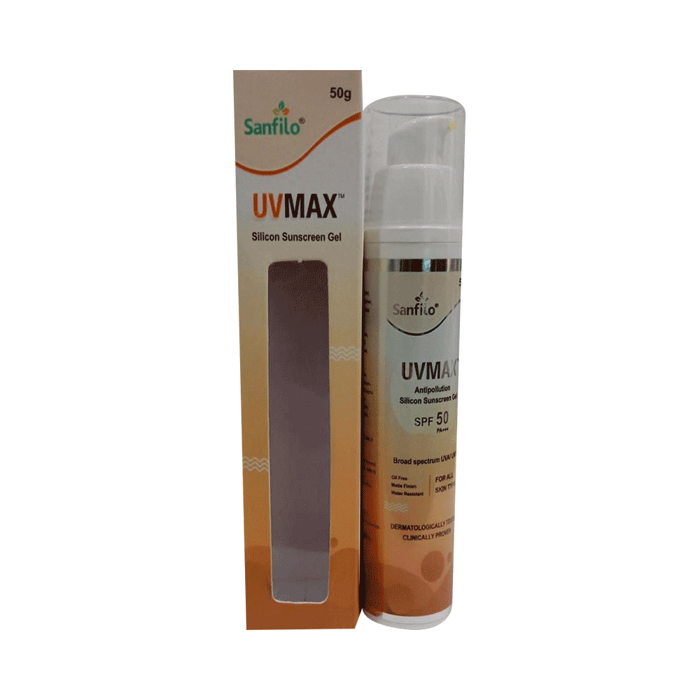Uvmax Uvmax Silicone Sunscreen Gel SPF 50 PA+++ - Image 1