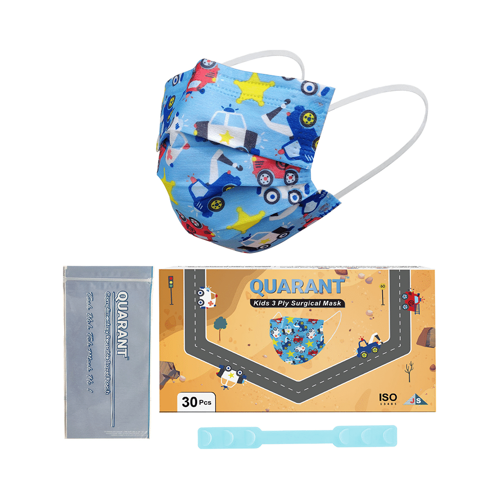 Quarant Kids 3 Ply Surgical Mask Car and Truck Design