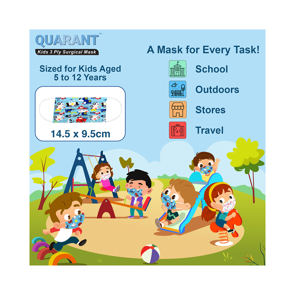 Quarant Kids 3 Ply Surgical Mask Car and Truck Design - Image 6