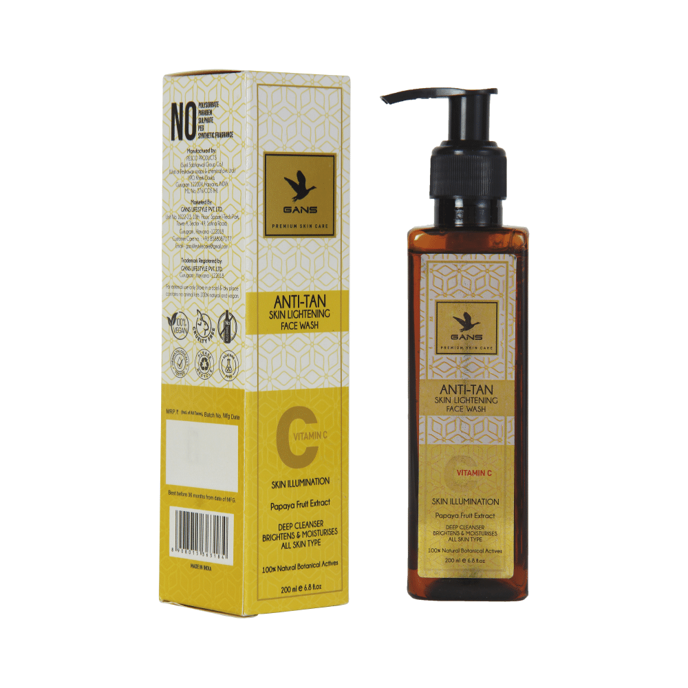 Gans Anti Tan Skin Lightening Face Wash - Image 3