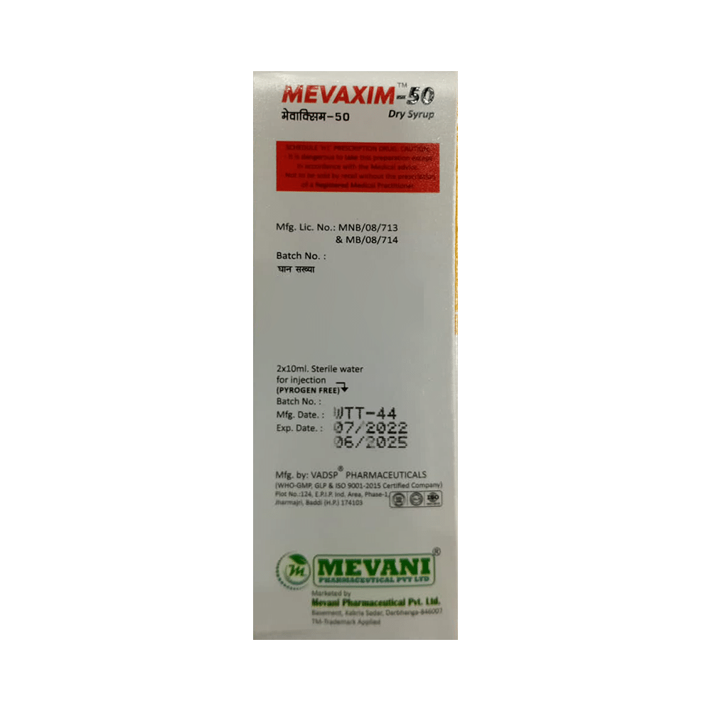 Mevaxim 50 Dry Syrup - Image 3