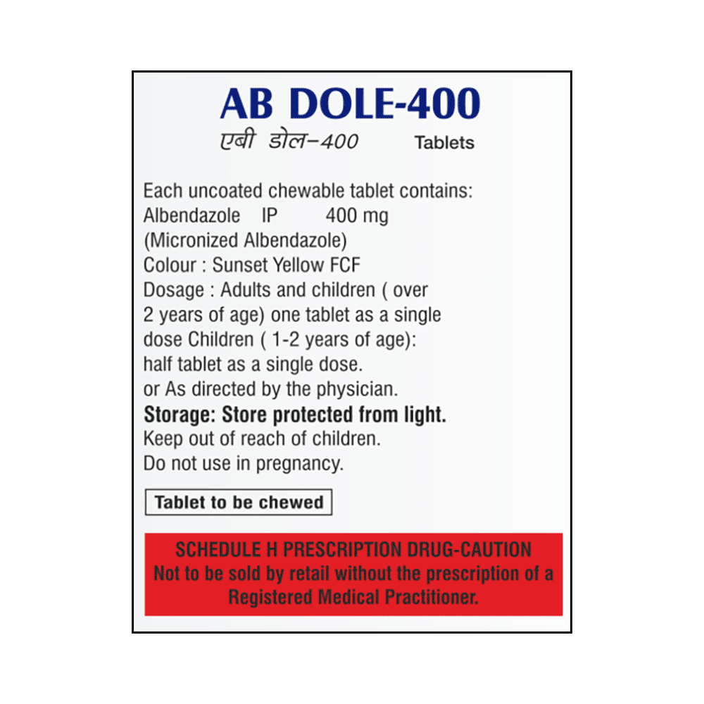 AB Dole 400 Tablet - Image 2