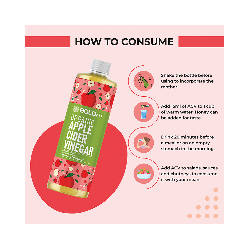 Boldfit Organic Apple Cider Vinegar - Image 2