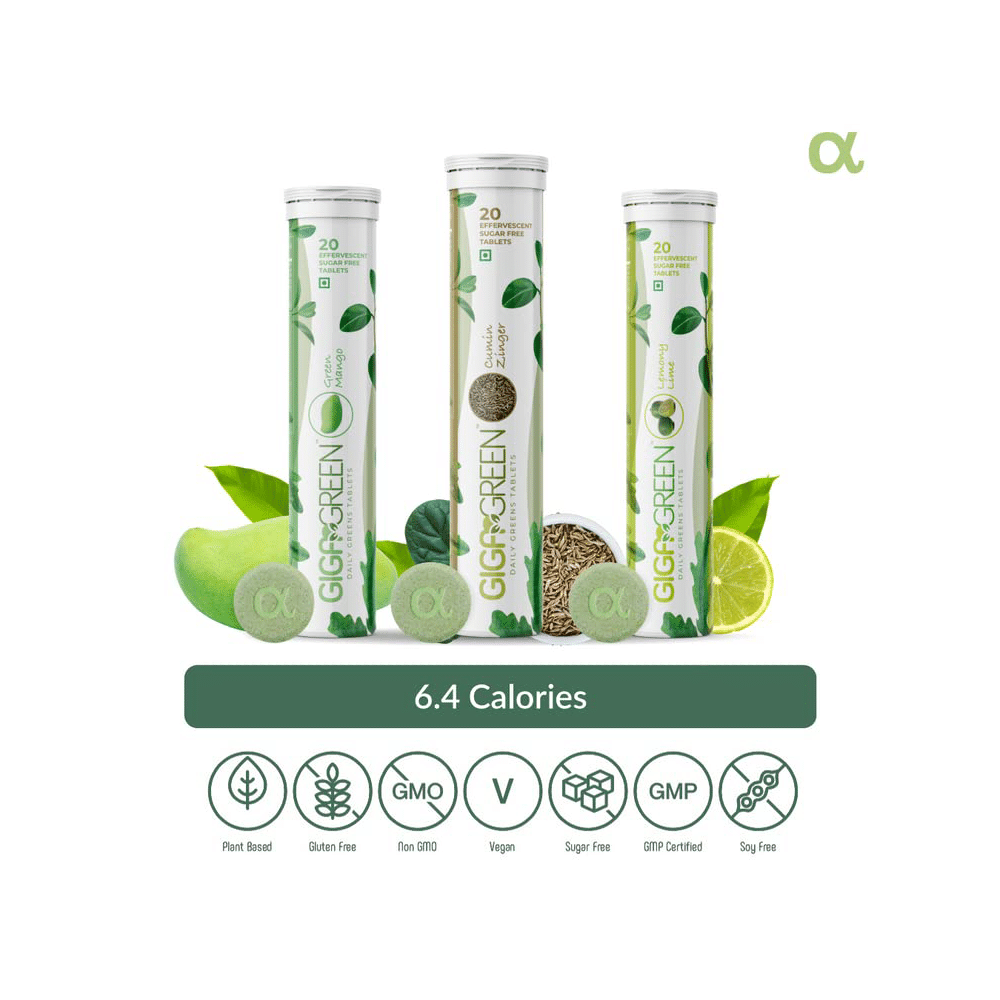 Anisue Healthcare Gigagreen Effervescent Tablet (20 Each) Green Mango - Image 6