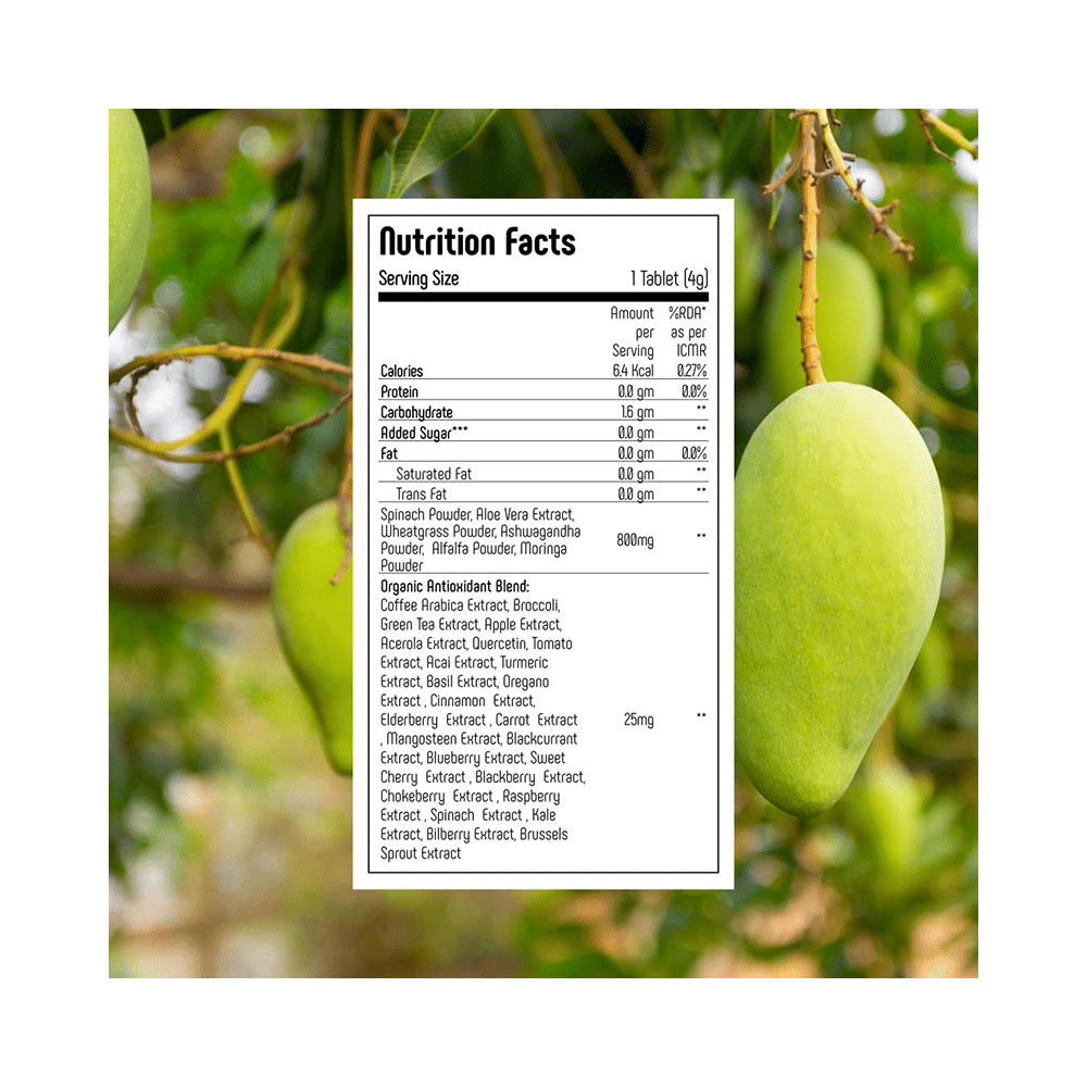 Anisue Healthcare Gigagreen Effervescent Tablet (20 Each) Green Mango - Image 4