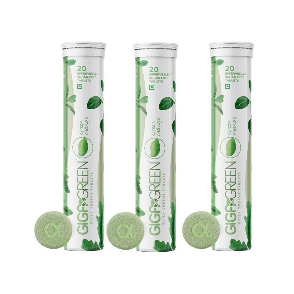 Anisue Healthcare Gigagreen Effervescent Tablet (20 Each) Green Mango