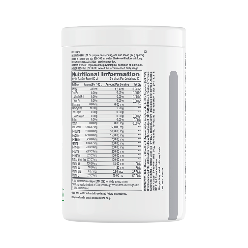 GNC Pro Performance Pre-Workout Powder Fruit Punch - Image 2