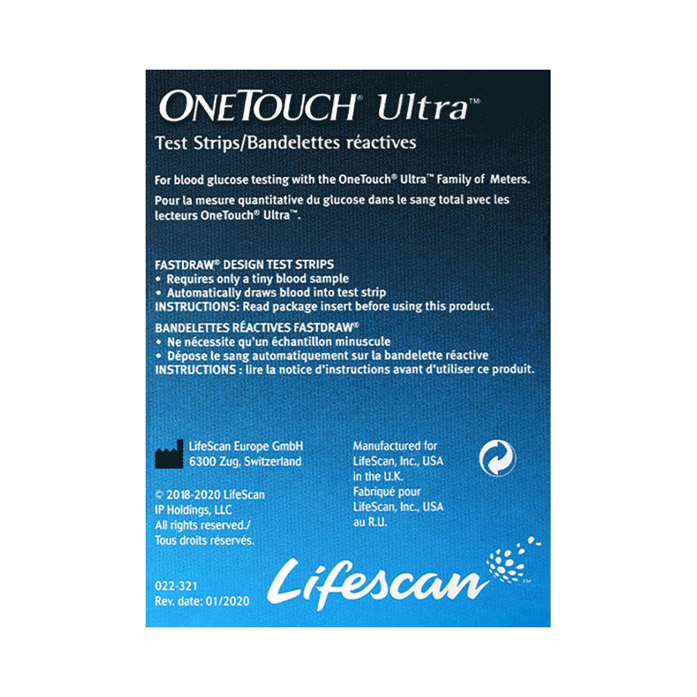 OneTouch Ultra Test Strip (Only Strips) | Diabetes Monitoring Devices - Image 2