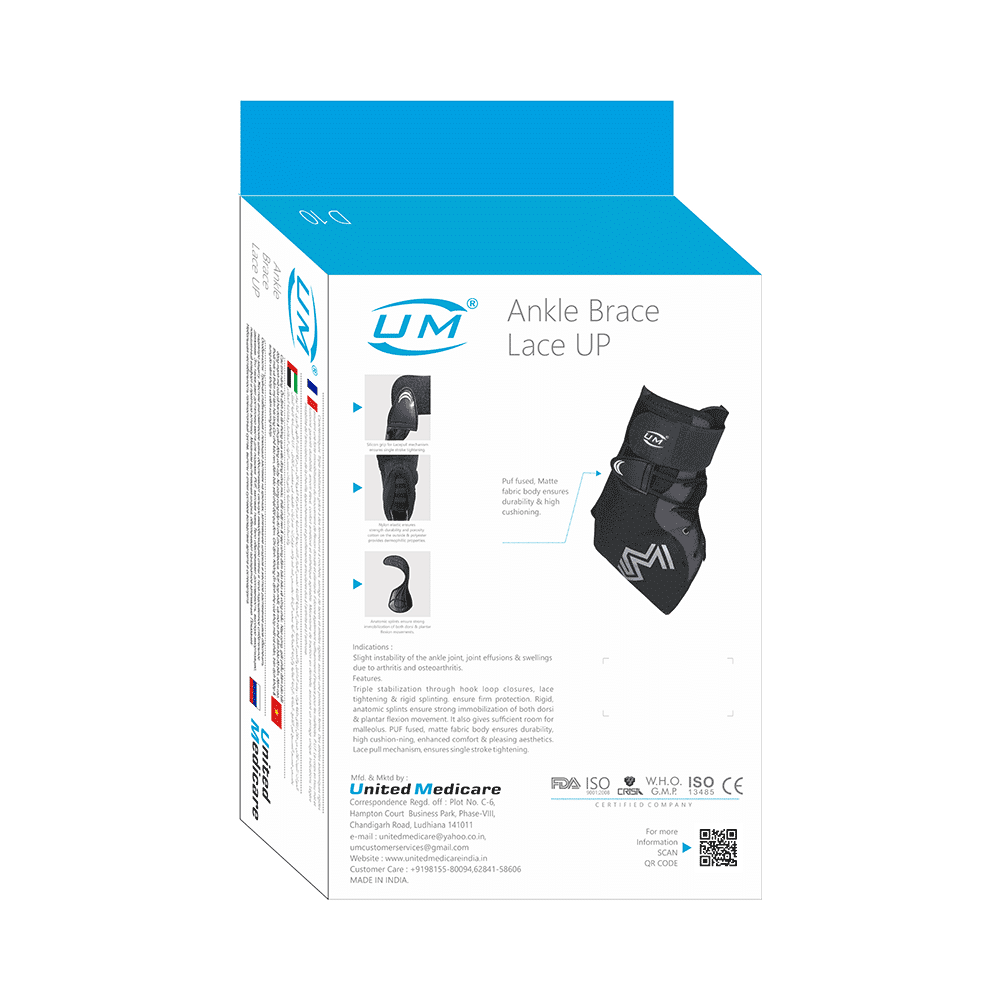 United Medicare Ankle Brace Lace Up Medium - Image 2