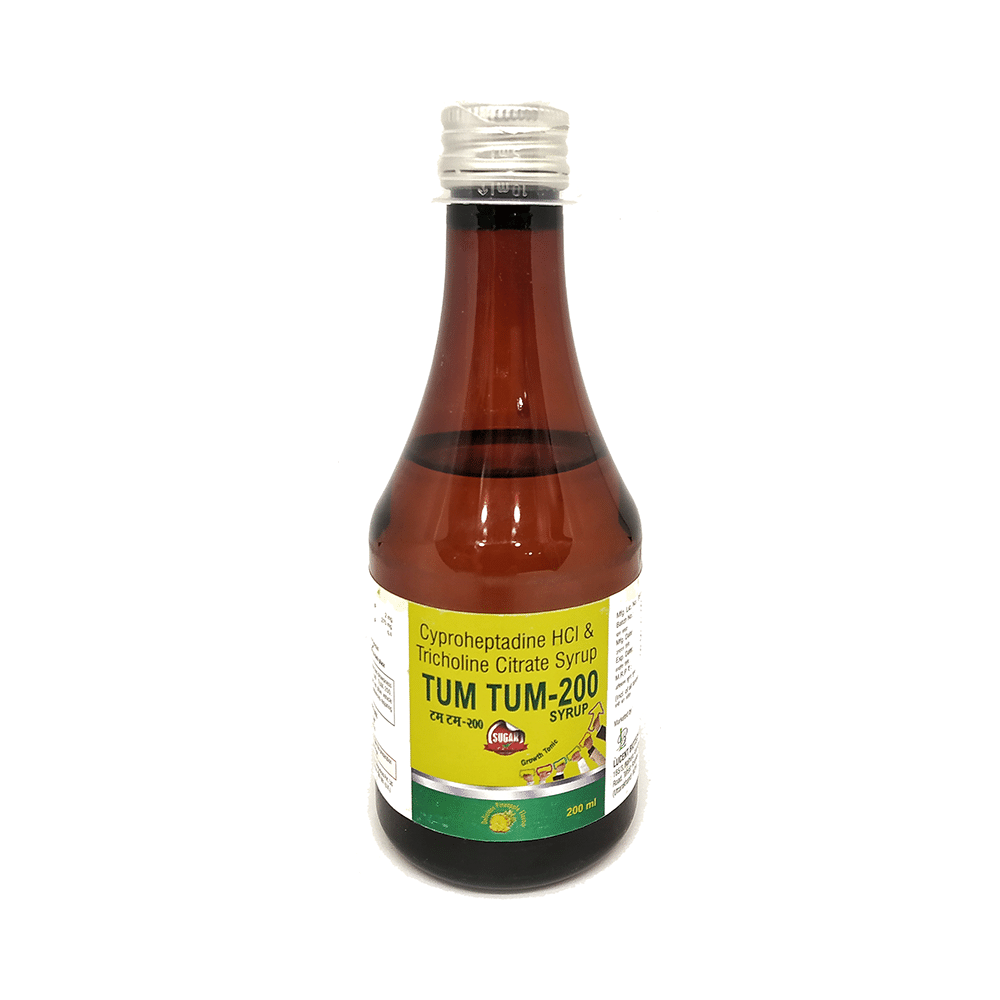 Tum Tum 200 Syrup Delicious Pineapple Sugar Free - Image 1