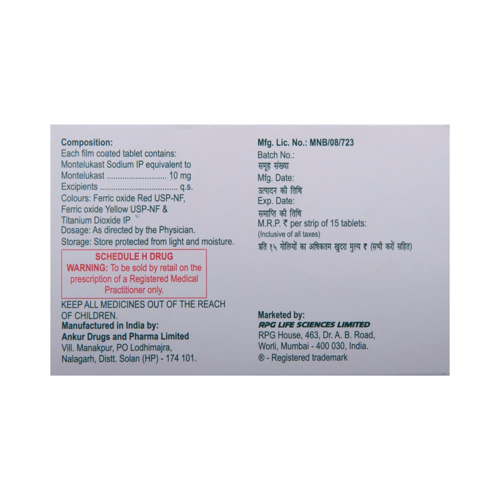 Romilast 10mg Tablet - Image 3