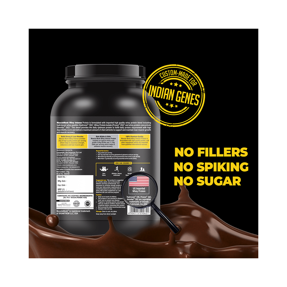 Muscle Monk Whey Intense High Strength Whey Protein Blend Royal Chocolate - Image 2