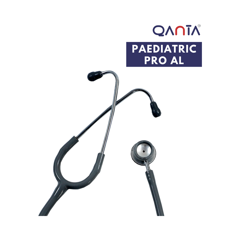 Qanta QA-1090 Paediatric Pro AL Pediatric Stethoscope With Aluminium Anodized Chest Piece Grey - Image 3