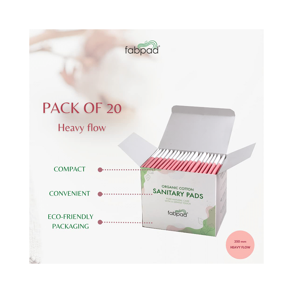 Fabpad Organic Cotton Sanitary Heavy Flow - Image 4