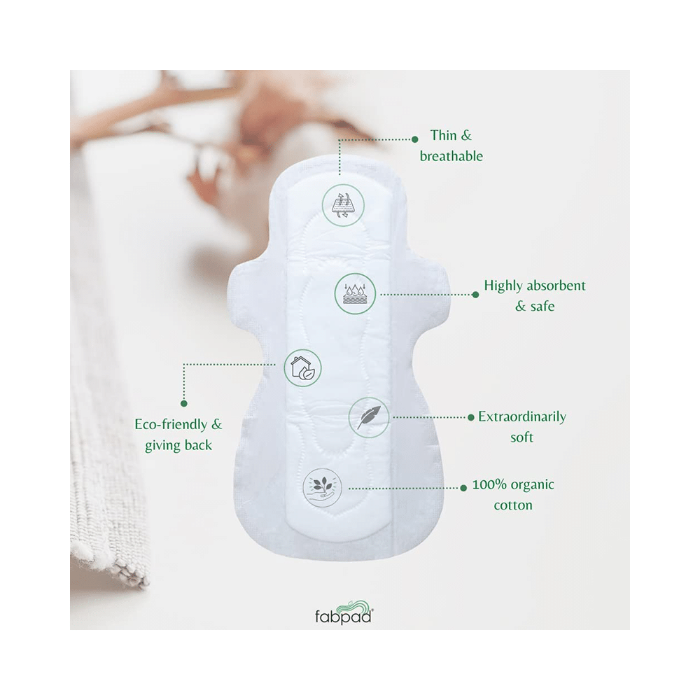 Fabpad Organic Cotton Sanitary Heavy Flow - Image 2