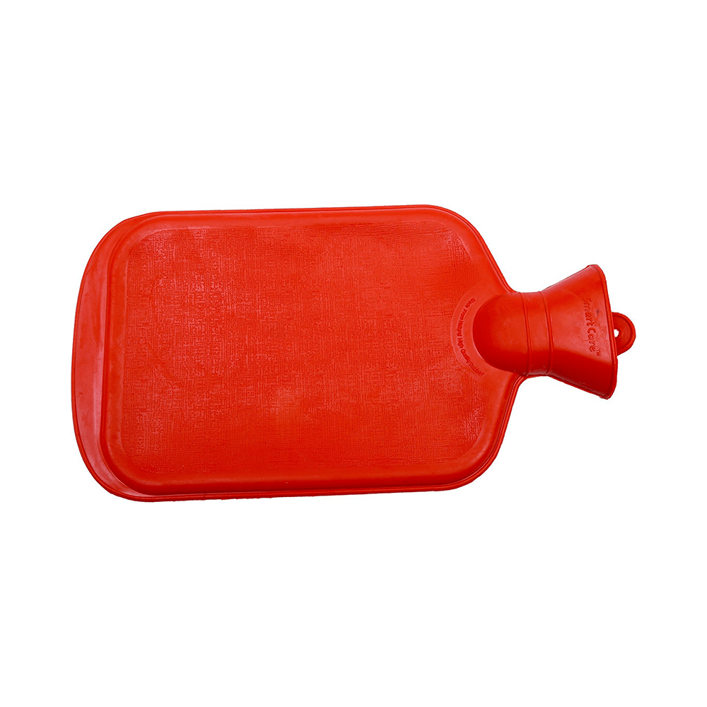 Smart Care Classic Hot Water Bag Red Orange One Side Ribbed - Image 1