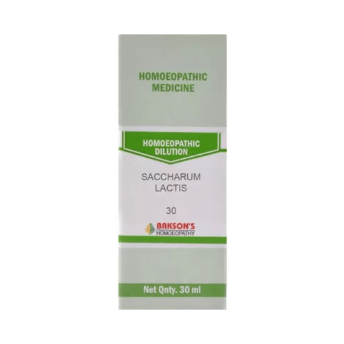 Bakson's Homeopathy Saccharum Lactis Dilution 30