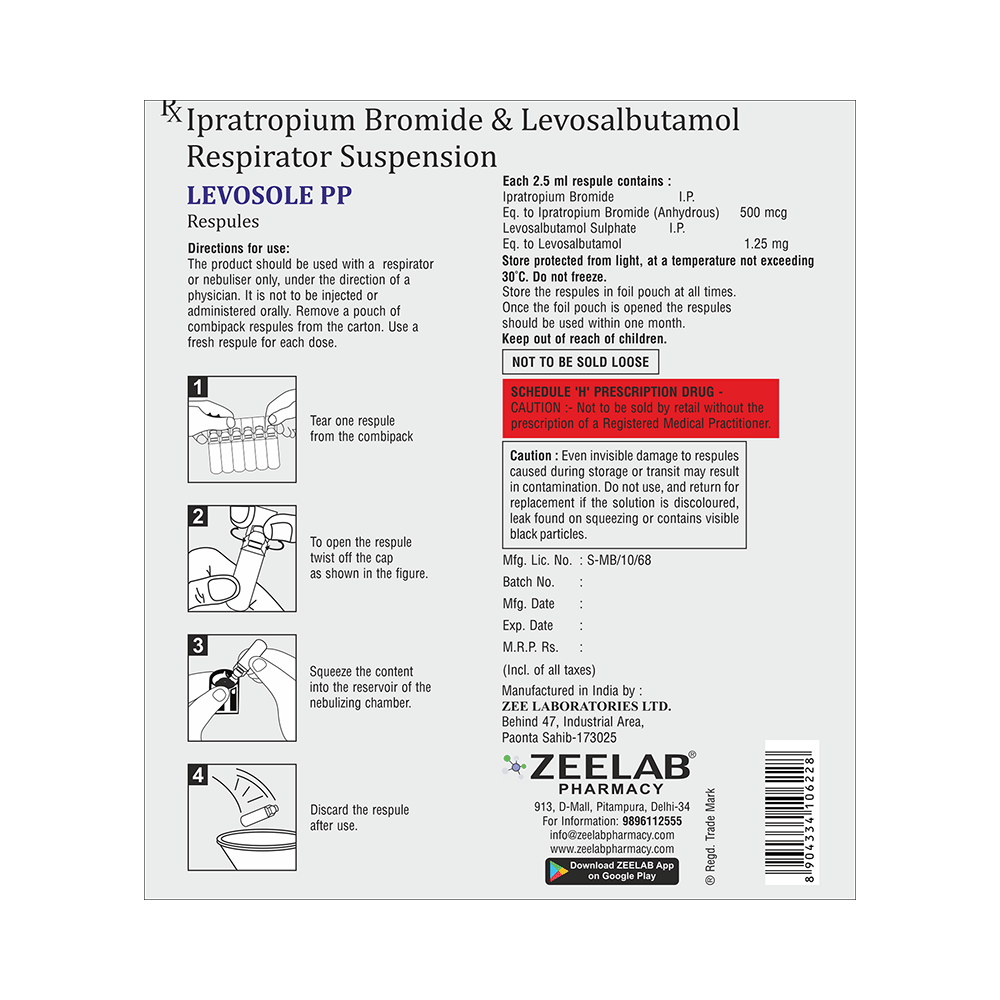 Levosole-PP Respules (2.5 ml Each) - Image 2