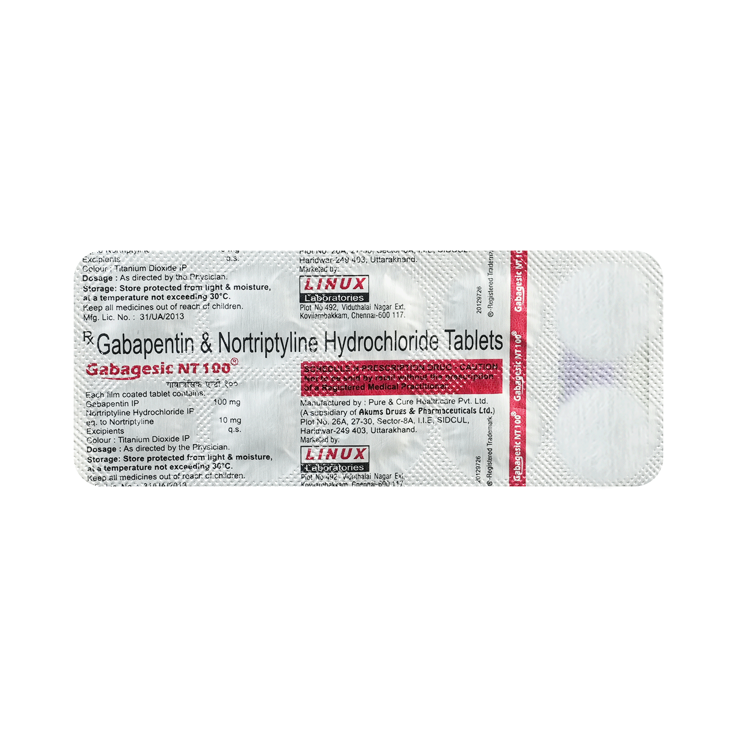 Gabagesic NT 100 Tablet - Image 6