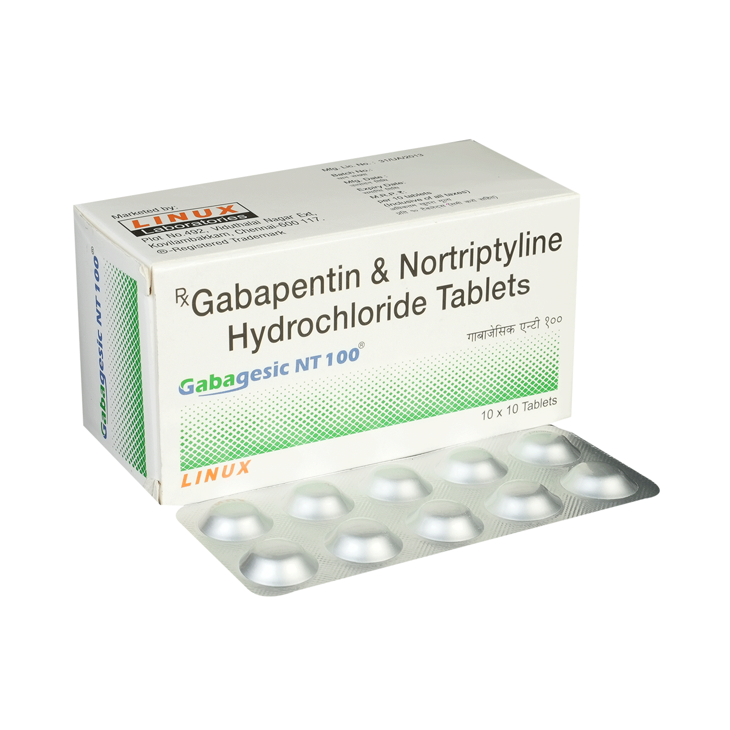 Gabagesic NT 100 Tablet - Image 1