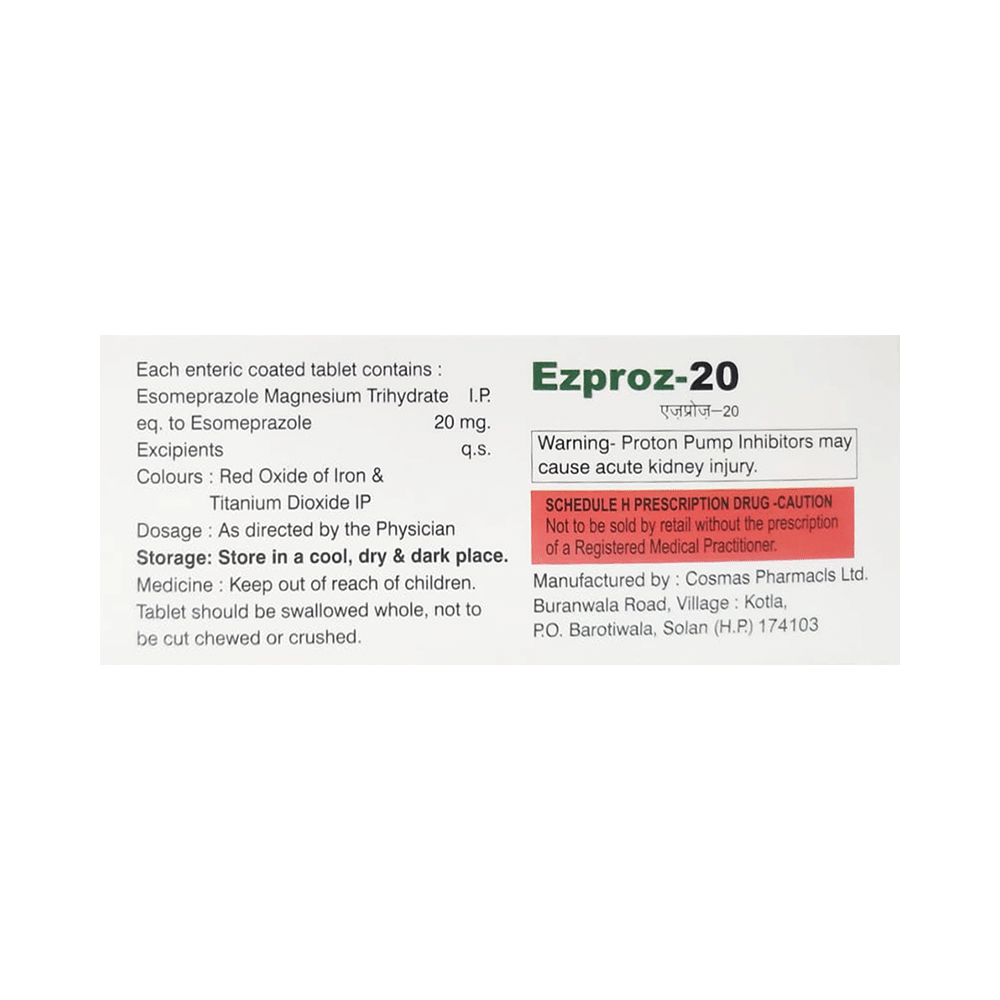 Ezproz 20 Tablet - Image 2