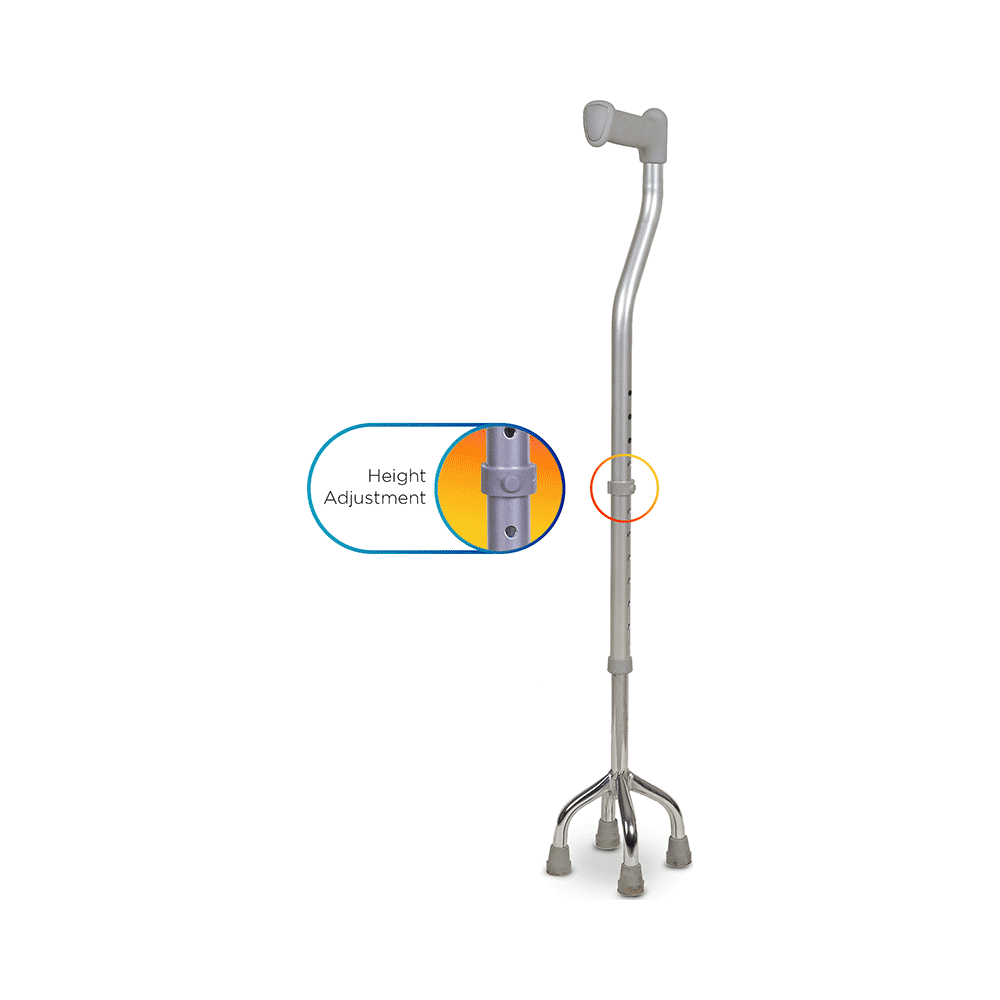 Sunbeam Quad Cane Walking Stick with Small Base - Image 4