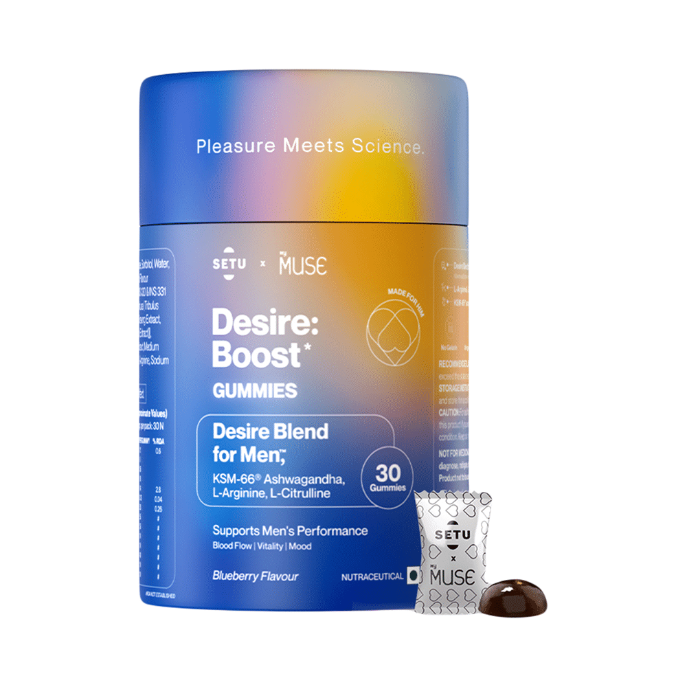 Setu Desire: Boost* Gummies Desire Blend for Men Blueberry