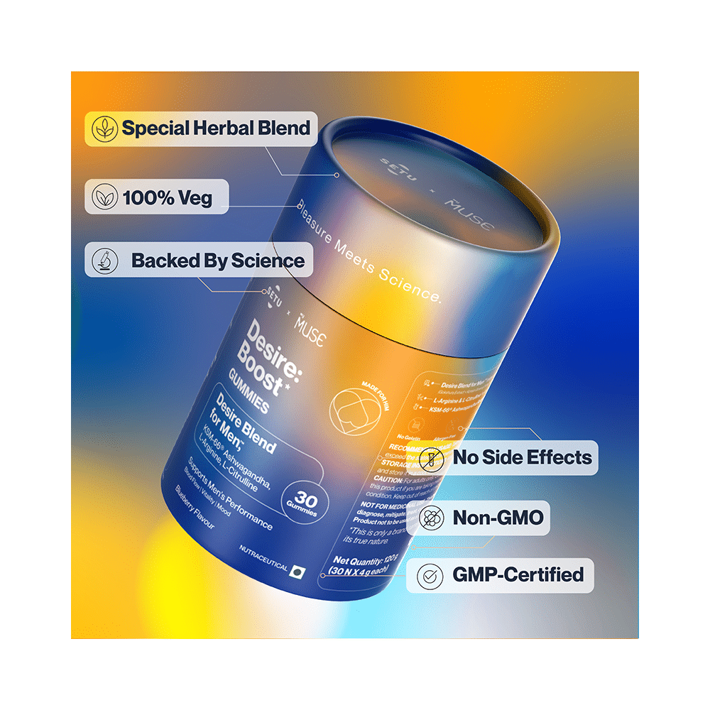 Setu Desire: Boost* Gummies Desire Blend for Men Blueberry - Image 8