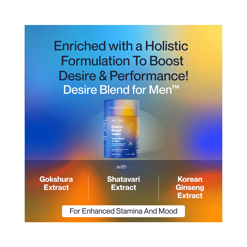 Setu Desire: Boost* Gummies Desire Blend for Men Blueberry - Image 3