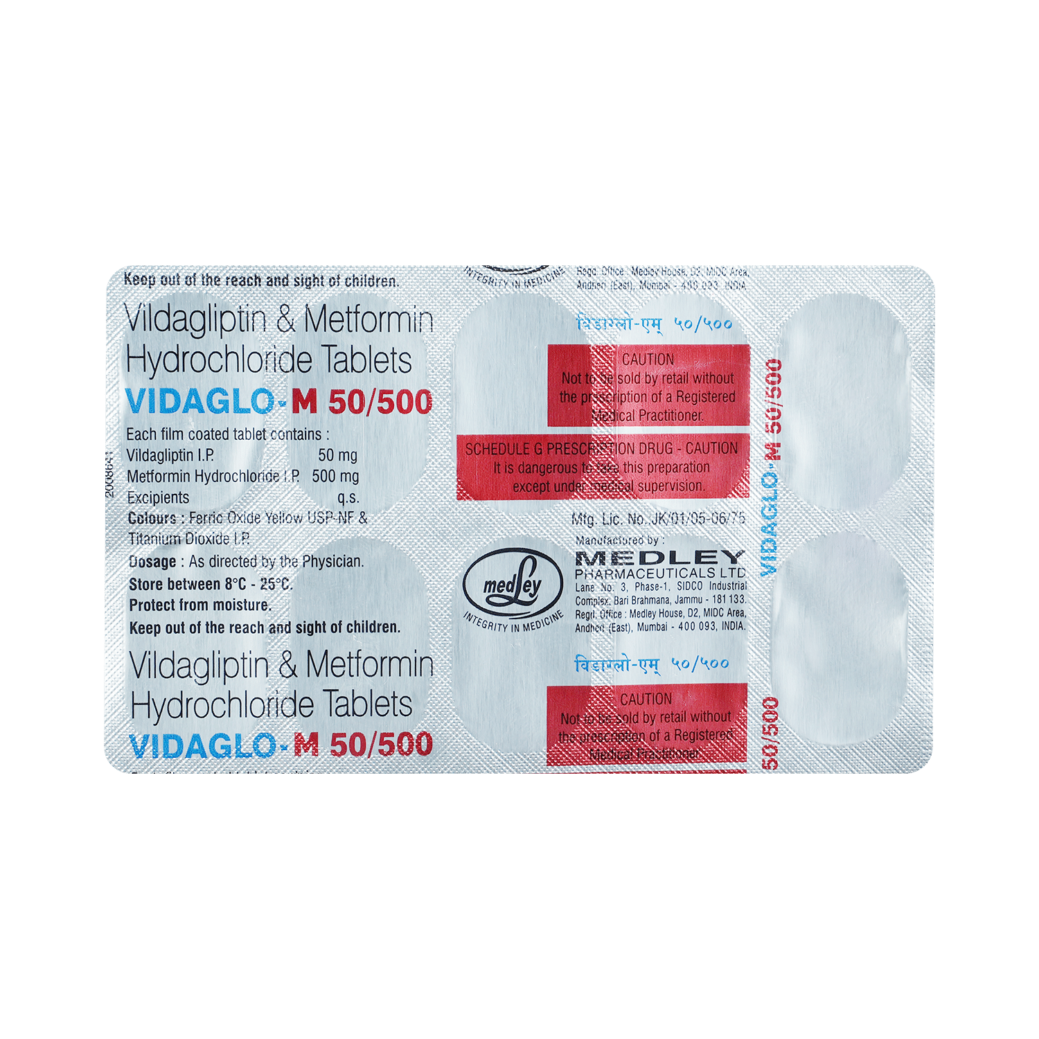 Vidaglo-M 50/500 Tablet - Image 5