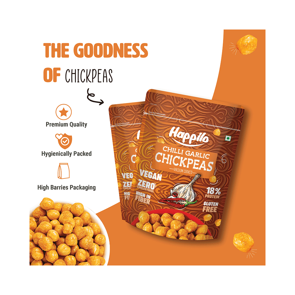 Happilo Chilli Garlic Chickpeas - Image 3