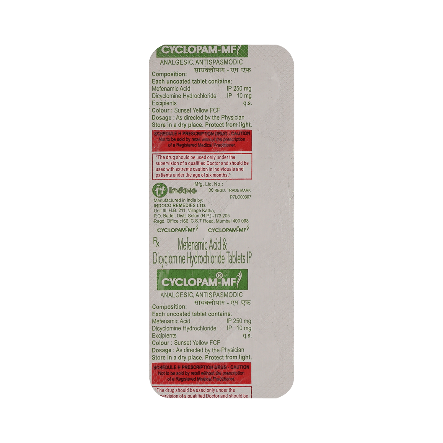 Cyclopam-MF 10mg/250mg Tablet - Image 3