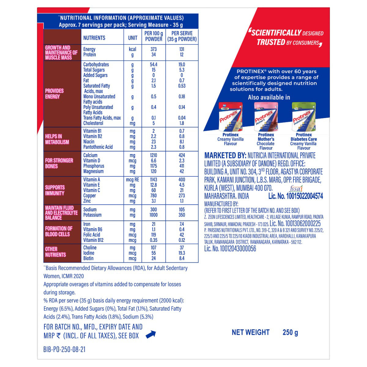 Protinex Rich Chocolate Powder Refill - Image 2