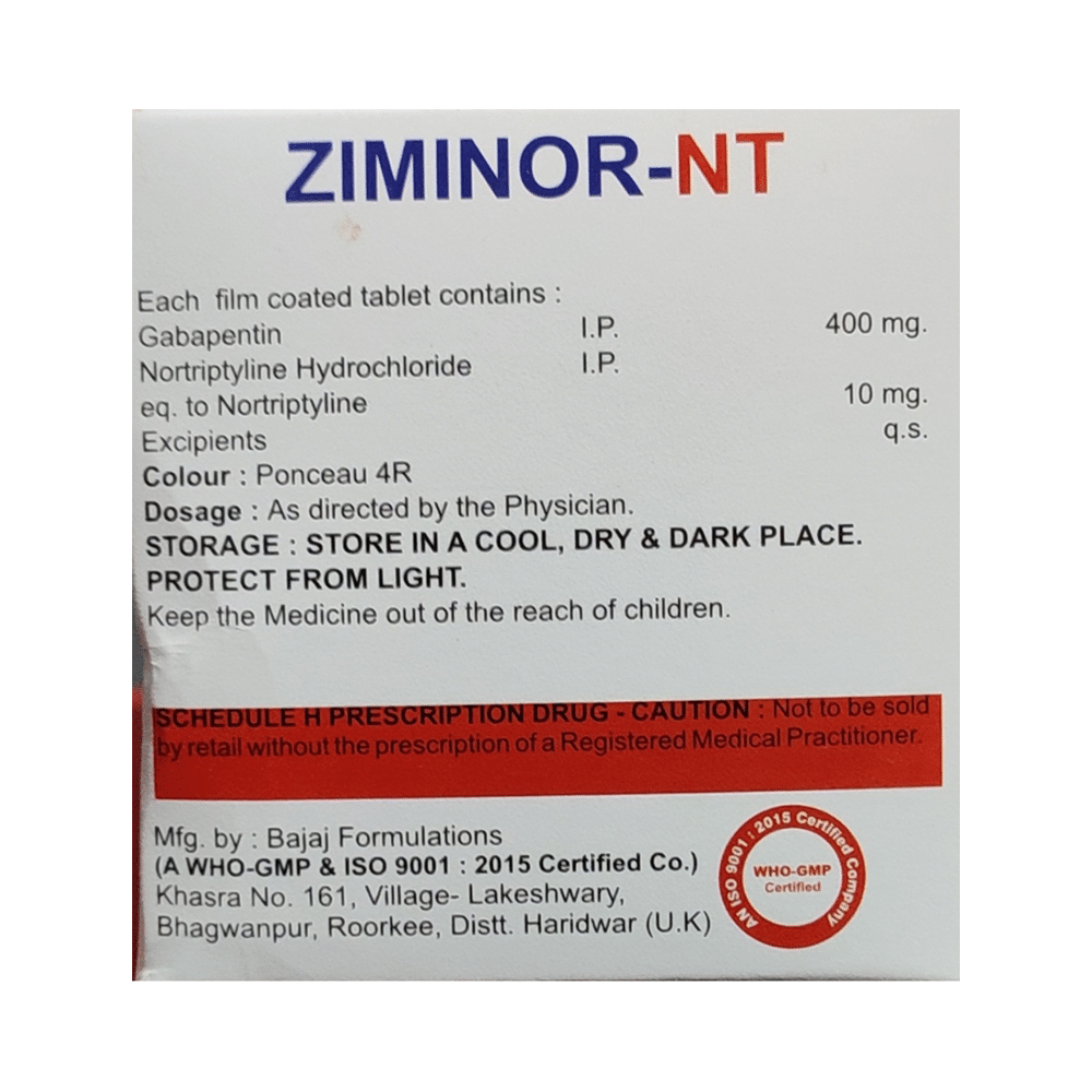Ziminor-NT Tablet - Image 2