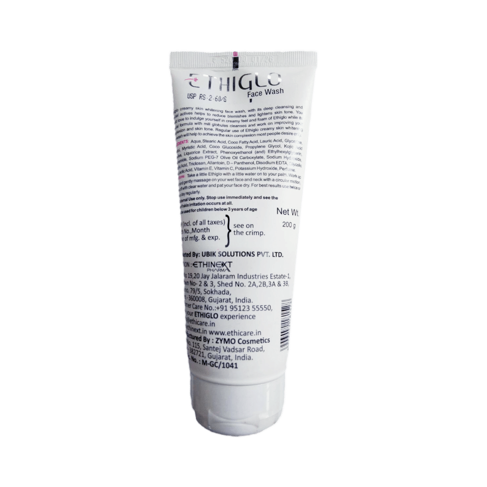 Ethiglo Paraben Free Face Wash | Skin Whitening & Deep Cleansing Facial Foam - Image 2