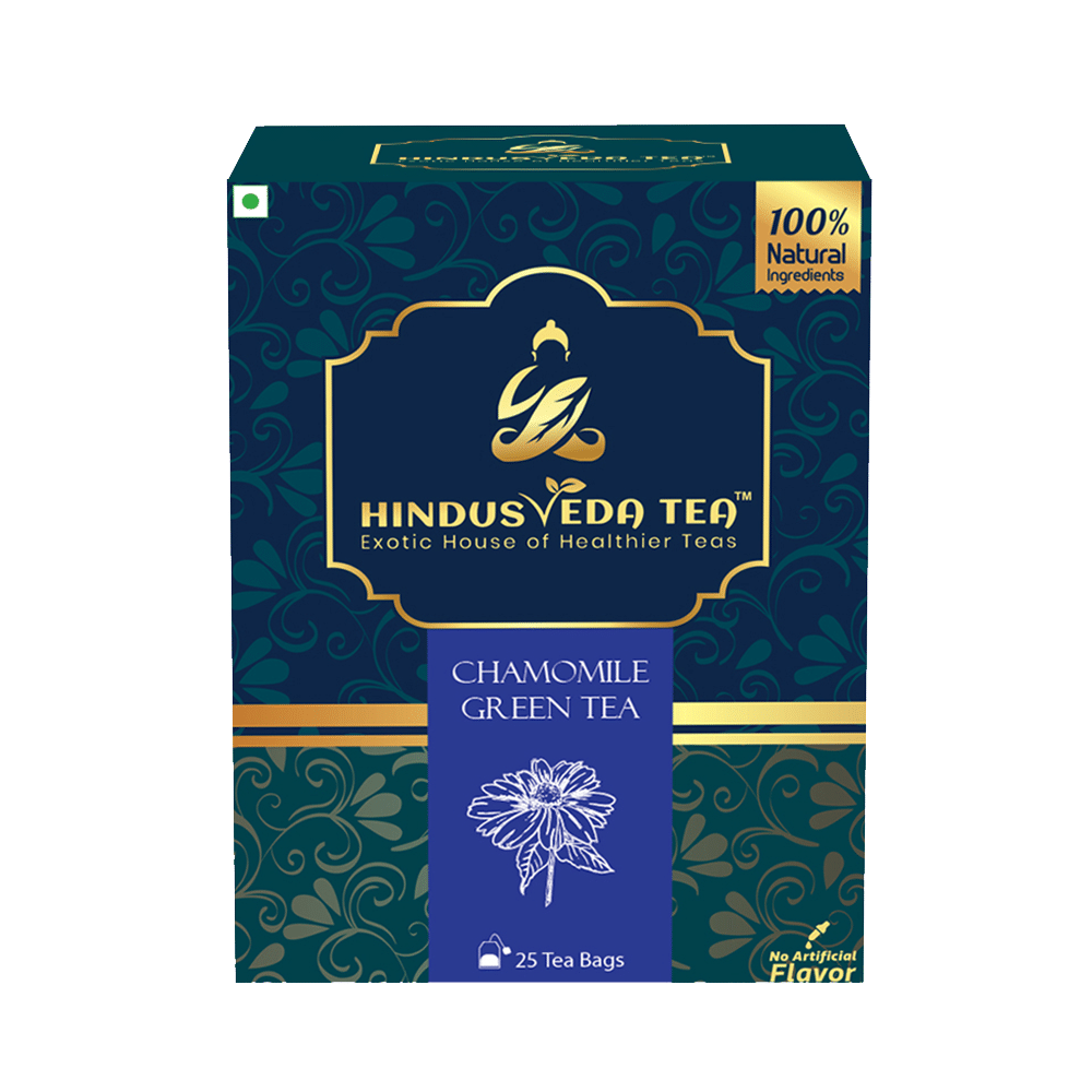 Hindusveda Tea Chamomile Green Tea Bag (25 Each) - Image 3
