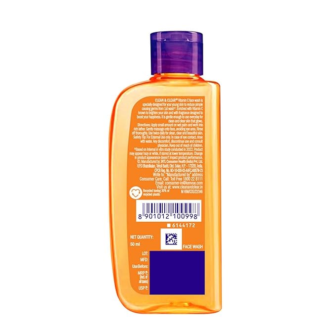 Clean & Clear Vitamin-C Face Wash - Image 2