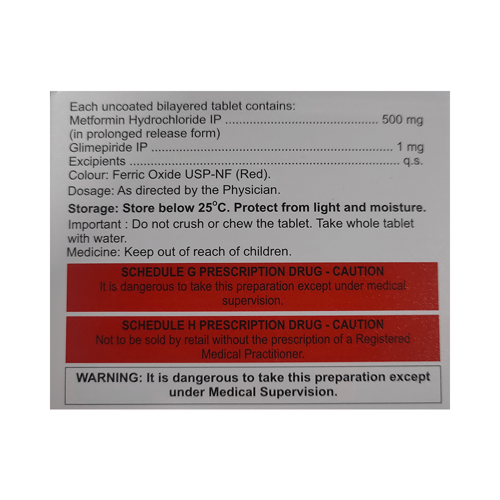 Endoformin G 1mg/500mg Tablet PR - Image 2