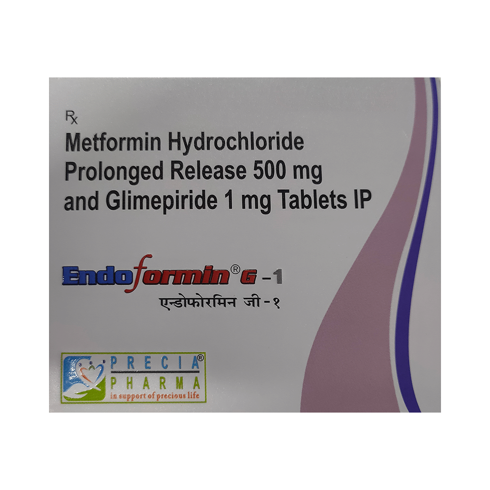 Endoformin G 1mg/500mg Tablet PR - Image 1