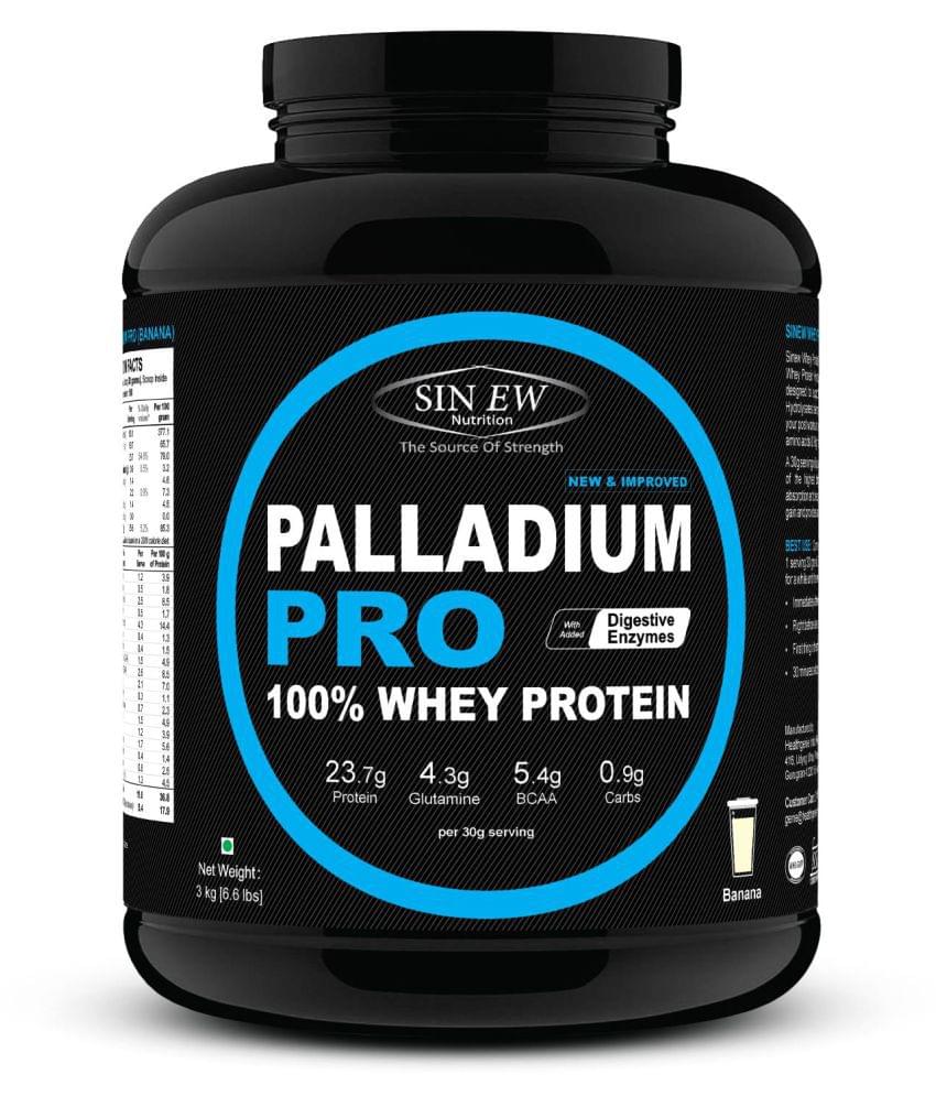Sinew Nutrition Palladium Pro 100% Whey Protein with Digestive Enzymes Banana - Image 1