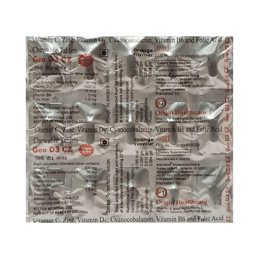 Geo D3 CZ Chewable Tablet - Image 3