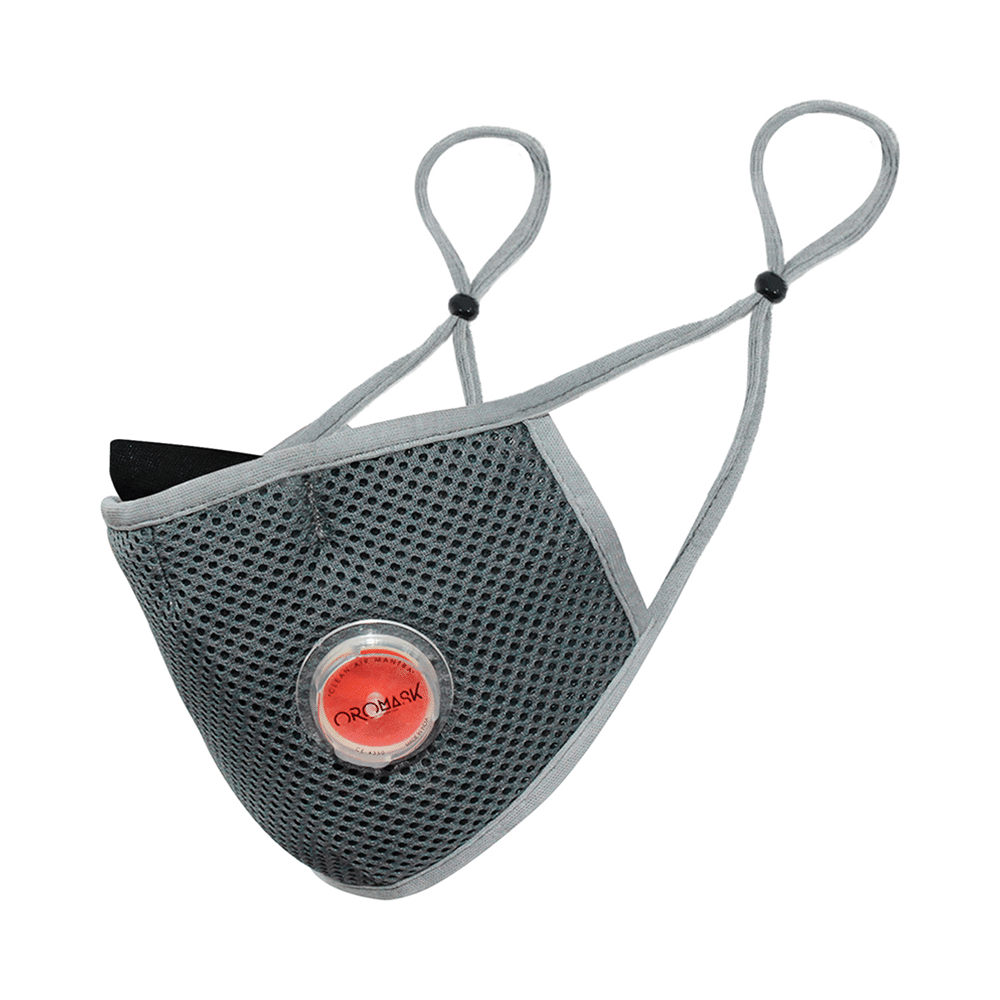 Oromask O1 Plus+ 6 Layer Protection Mask with Respiratory Valve Grey - Image 1