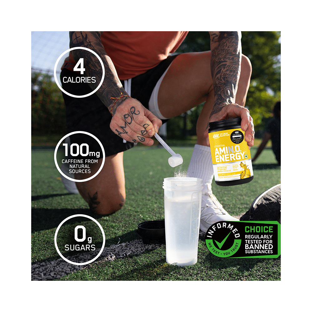Optimum Nutrition (ON) Essential Amino Acids Energy Powder for Focus & Muscle Recovery | Flavour Pineapple - Image 7